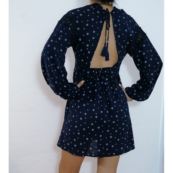 VESTIDO DE INFLUENCER AZUL - Imagen 2